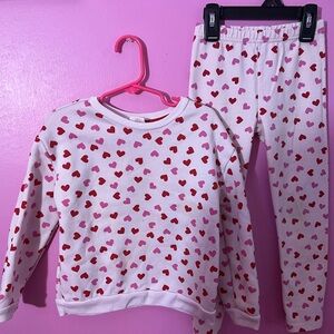 Heart Pattern Girls Set